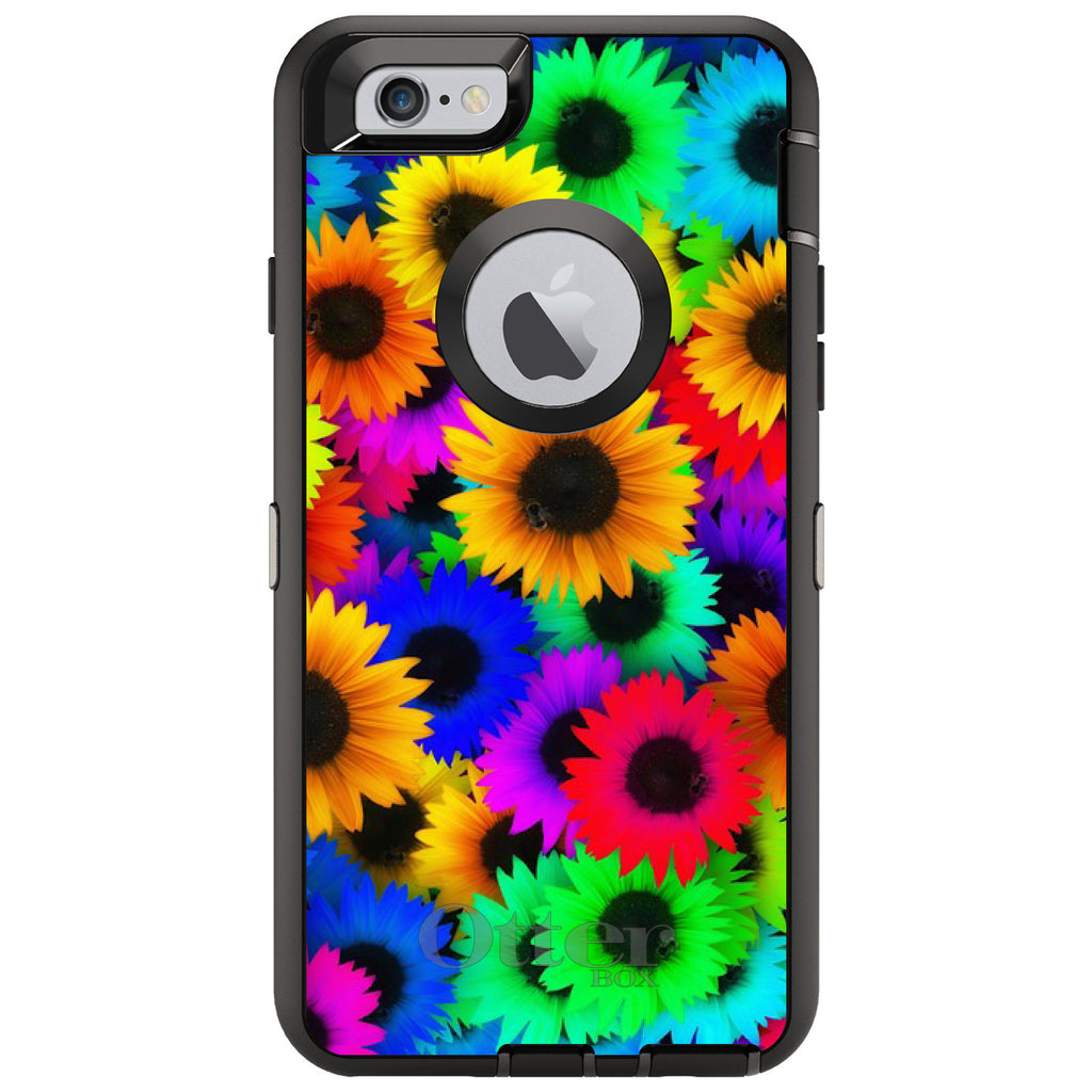 Red Green Yellow Sunflowers OtterBox Defender Case for iPhone & Galaxy, view 4