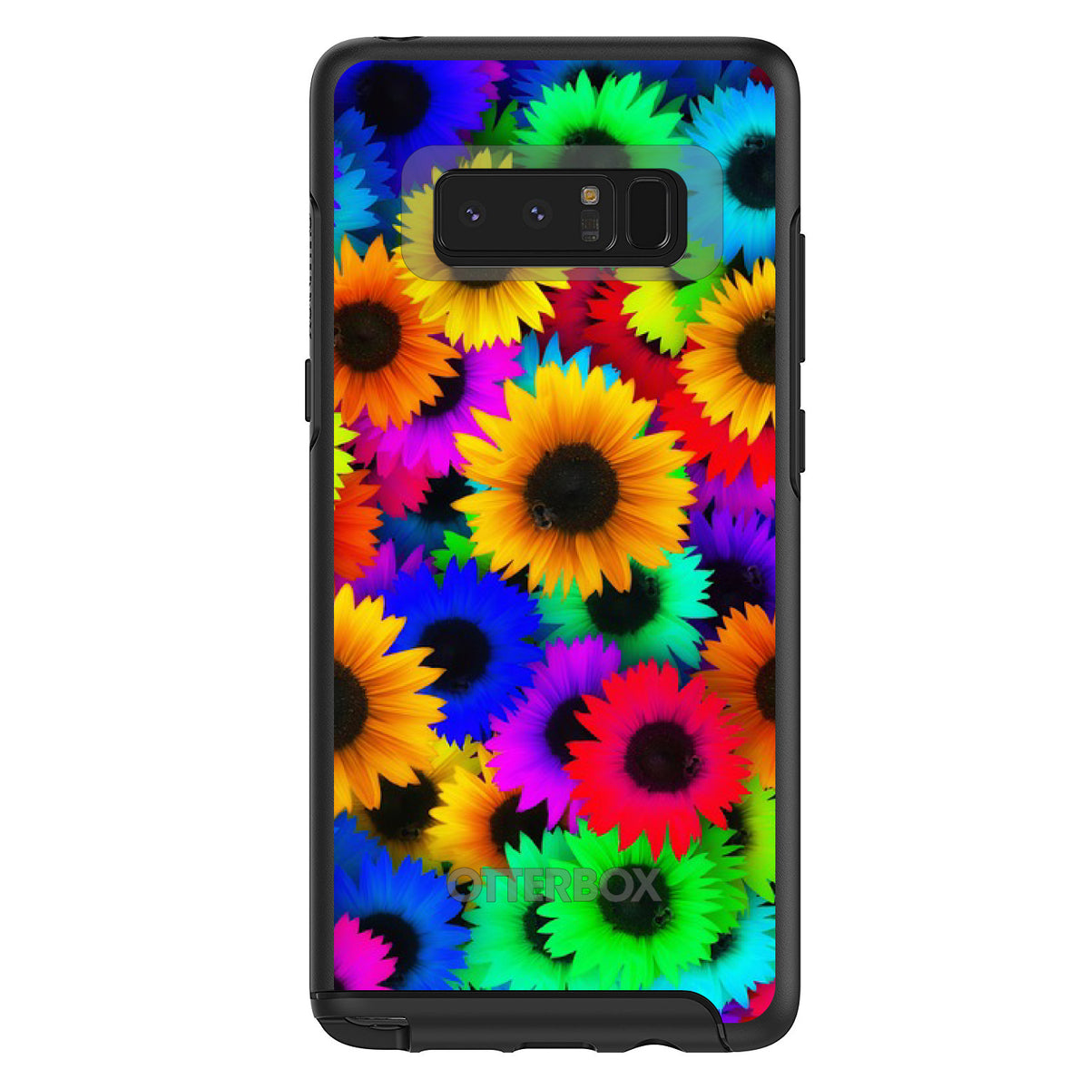 Red Green Yellow Sunflowers OtterBox Symmetry Case for iPhone & Galaxy, view 14