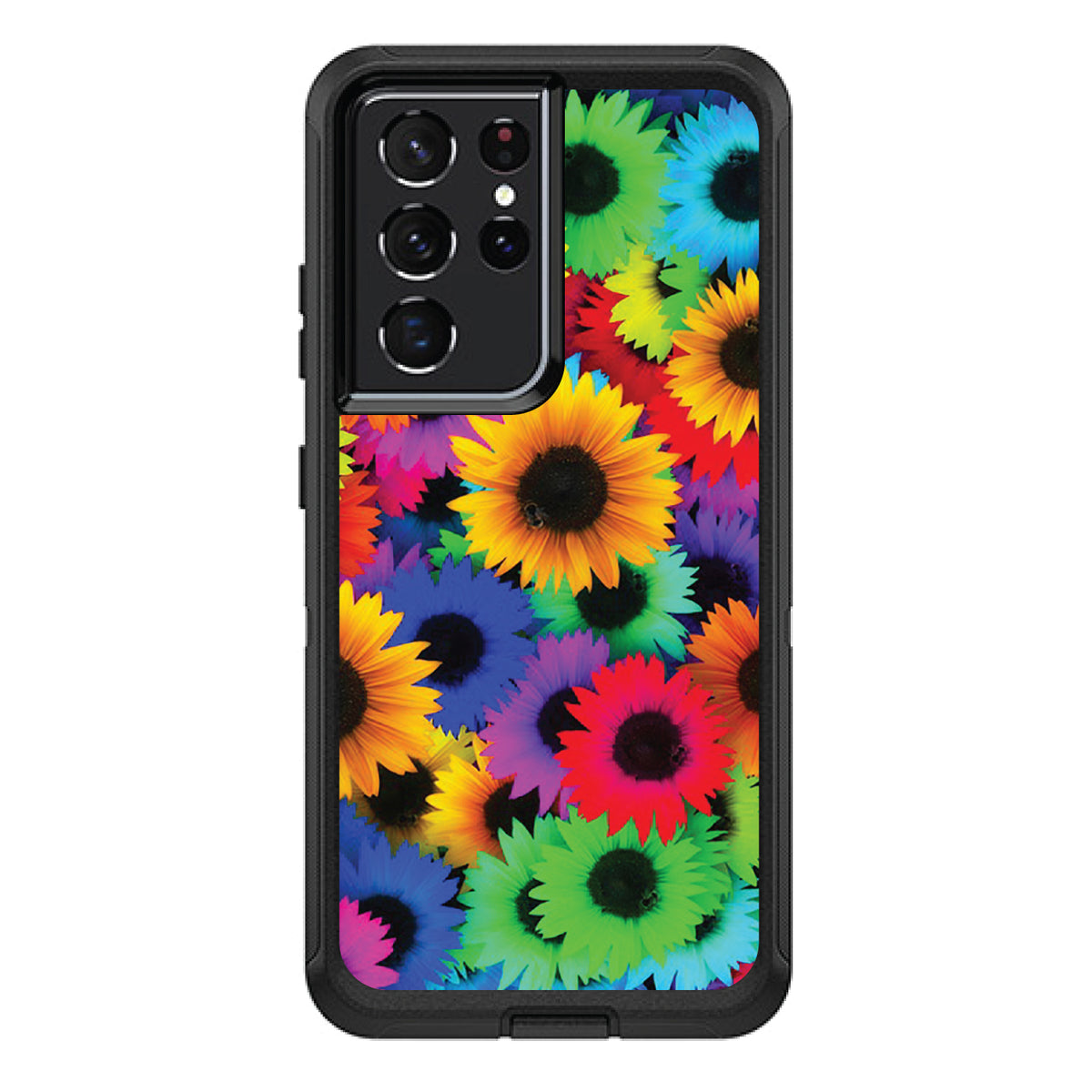 Red Green Yellow Sunflowers OtterBox Defender Case for iPhone & Galaxy, view 7