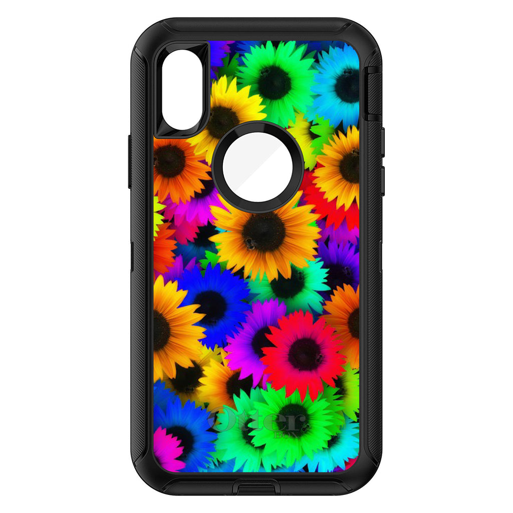 Red Green Yellow Sunflowers OtterBox Defender Case for iPhone & Galaxy, view 3