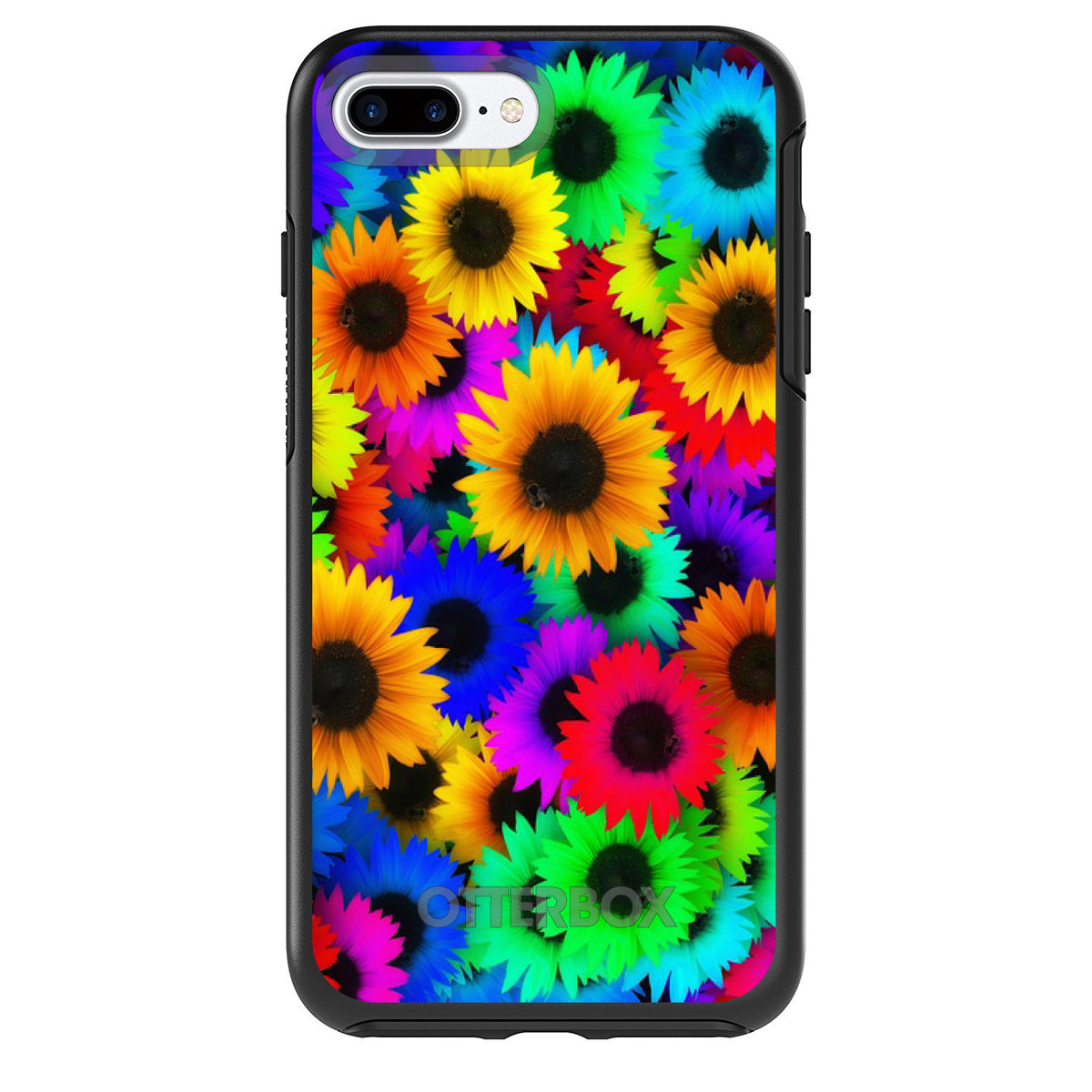 Red Green Yellow Sunflowers OtterBox Symmetry Case for iPhone & Galaxy, view 2