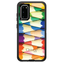 DistinctInk™ OtterBox Defender Series Case for Apple iPhone / Samsung Galaxy / Google Pixel - Rainbow Colored Pencils