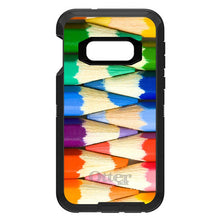 DistinctInk™ OtterBox Defender Series Case for Apple iPhone / Samsung Galaxy / Google Pixel - Rainbow Colored Pencils