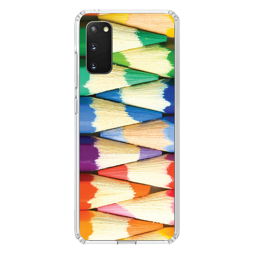 Rainbow Colored Pencils Clear Shockproof iPhone Case, view 15