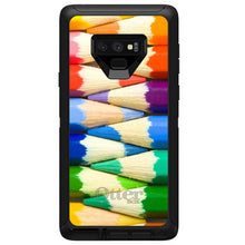 DistinctInk™ OtterBox Defender Series Case for Apple iPhone / Samsung Galaxy / Google Pixel - Rainbow Colored Pencils