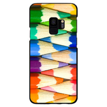 DistinctInk® Hard Plastic Snap-On Case for Apple iPhone or Samsung Galaxy - Rainbow Colored Pencils