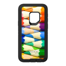 DistinctInk™ OtterBox Defender Series Case for Apple iPhone / Samsung Galaxy / Google Pixel - Rainbow Colored Pencils