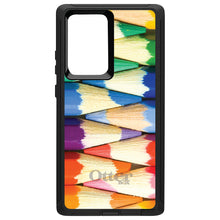 DistinctInk™ OtterBox Defender Series Case for Apple iPhone / Samsung Galaxy / Google Pixel - Rainbow Colored Pencils