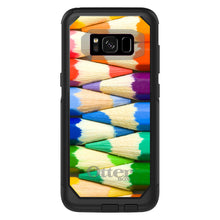 DistinctInk™ OtterBox Commuter Series Case for Apple iPhone or Samsung Galaxy - Rainbow Colored Pencils