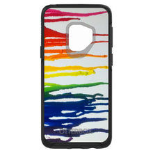 DistinctInk™ OtterBox Symmetry Series Case for Apple iPhone / Samsung Galaxy / Google Pixel - Rainbow Melted Crayons