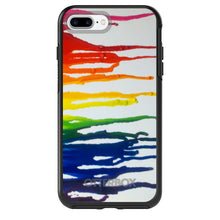 DistinctInk™ OtterBox Symmetry Series Case for Apple iPhone / Samsung Galaxy / Google Pixel - Rainbow Melted Crayons
