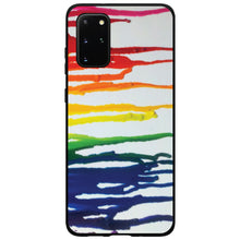 DistinctInk® Hard Plastic Snap-On Case for Apple iPhone or Samsung Galaxy - Rainbow Melted Crayons