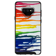 DistinctInk™ OtterBox Symmetry Series Case for Apple iPhone / Samsung Galaxy / Google Pixel - Rainbow Melted Crayons