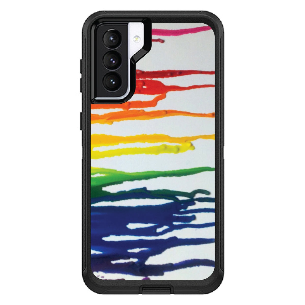 Rainbow Melted Crayons OtterBox Defender Case for iPhone & Galaxy, view 6