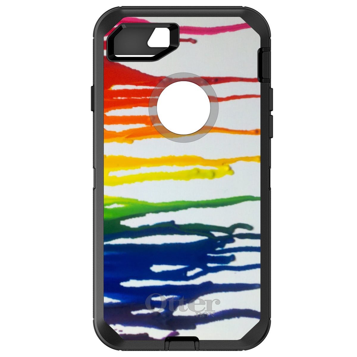 Rainbow Melted Crayons OtterBox Defender Case for iPhone & Galaxy