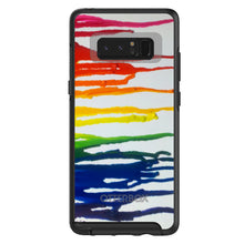 DistinctInk™ OtterBox Symmetry Series Case for Apple iPhone / Samsung Galaxy / Google Pixel - Rainbow Melted Crayons