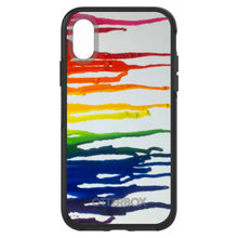DistinctInk™ OtterBox Symmetry Series Case for Apple iPhone / Samsung Galaxy / Google Pixel - Rainbow Melted Crayons