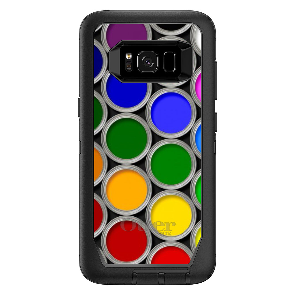 Rainbow Paint Cans OtterBox Defender Case for iPhone & Galaxy, view 12