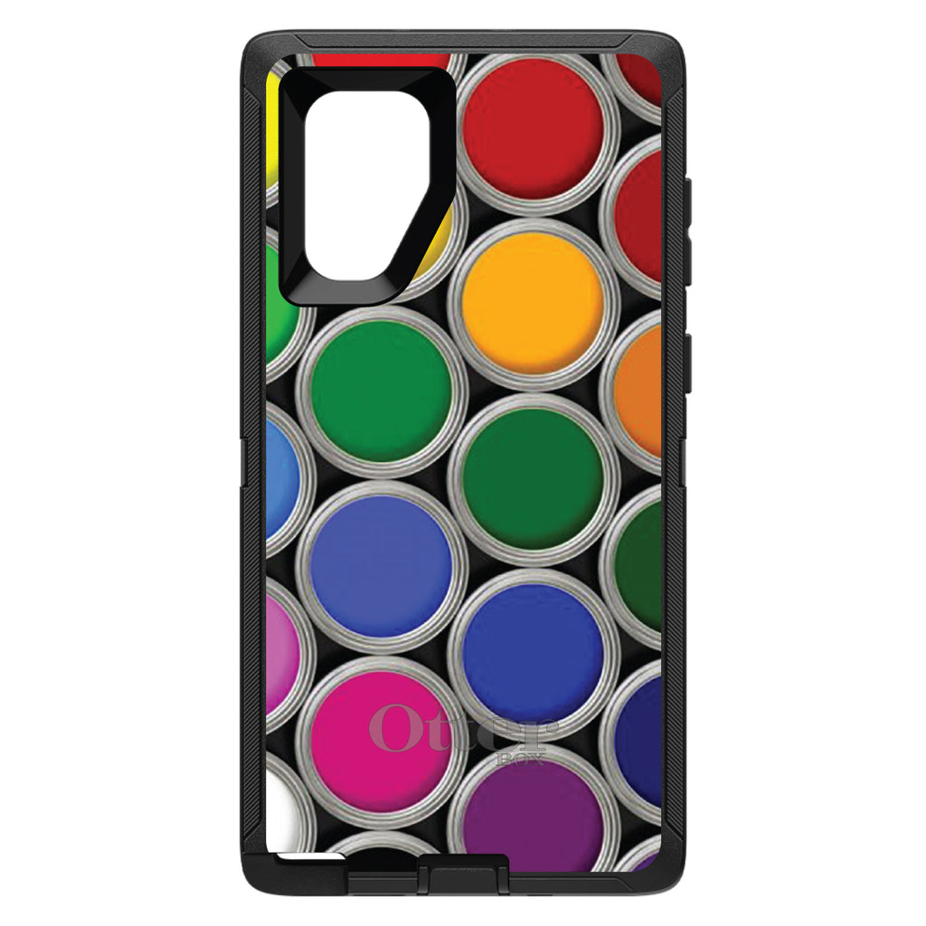 Rainbow Paint Cans OtterBox Defender Case for iPhone & Galaxy, view 15