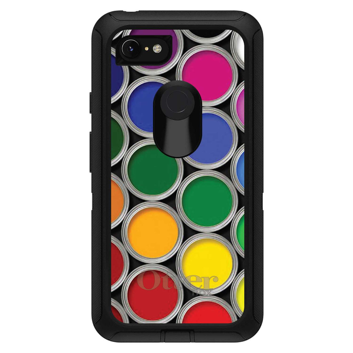 Rainbow Paint Cans OtterBox Defender Case for iPhone & Galaxy, view 18