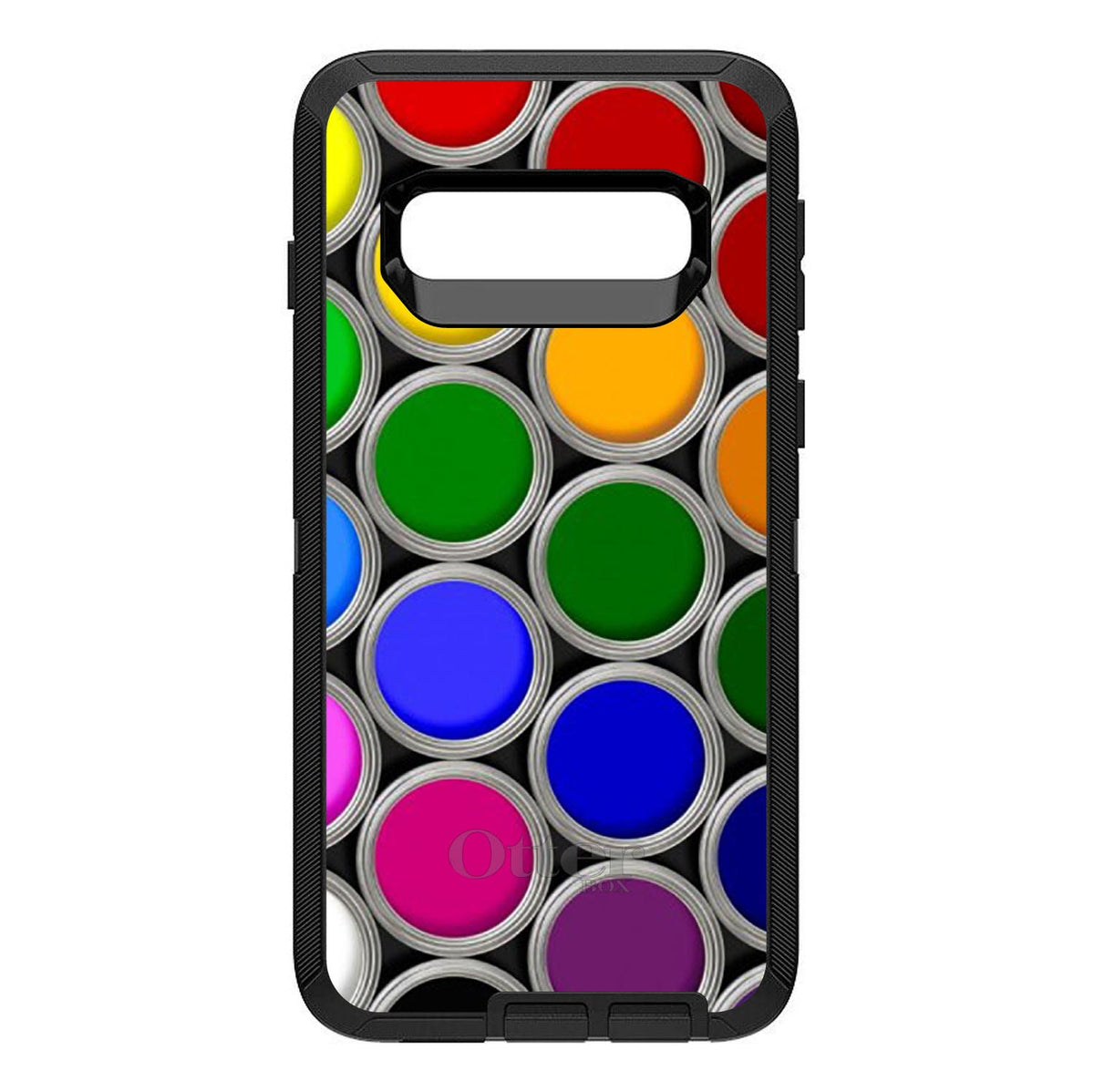 Rainbow Paint Cans OtterBox Defender Case for iPhone & Galaxy, view 9