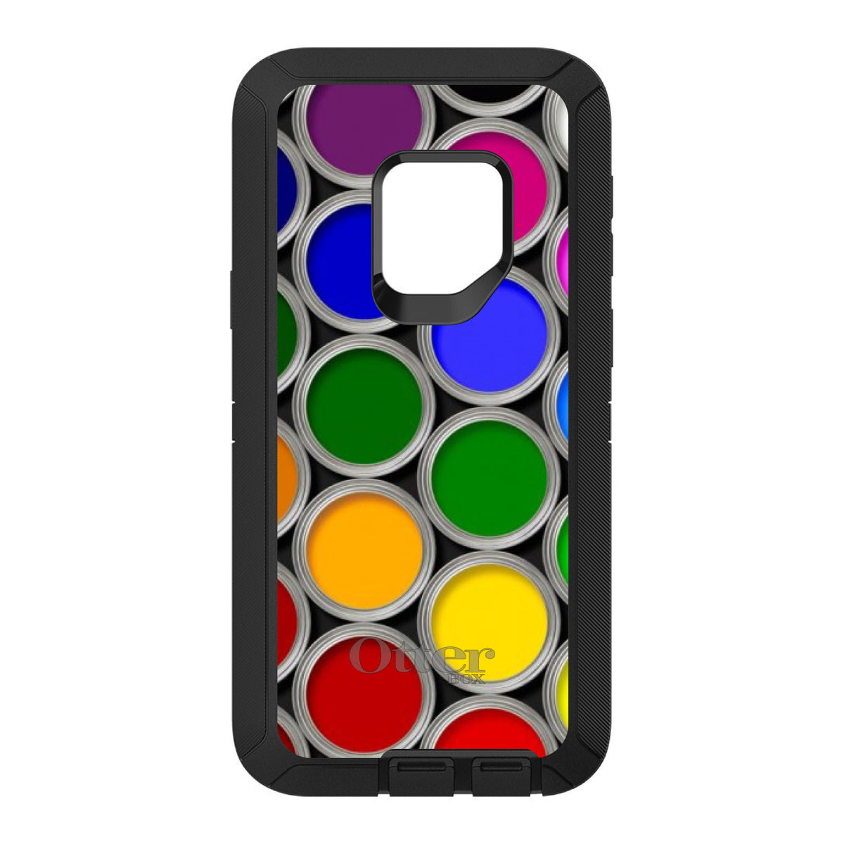 Rainbow Paint Cans OtterBox Defender Case for iPhone & Galaxy, view 11