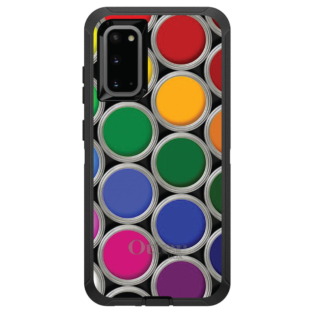 Rainbow Paint Cans OtterBox Defender Case for iPhone & Galaxy, view 8