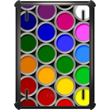 DistinctInk™ OtterBox Defender Series Case for Apple iPad / iPad Pro / iPad Air / iPad Mini - Rainbow Paint Cans