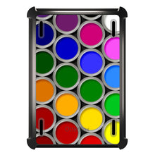 DistinctInk™ OtterBox Defender Series Case for Apple iPad / iPad Pro / iPad Air / iPad Mini - Rainbow Paint Cans