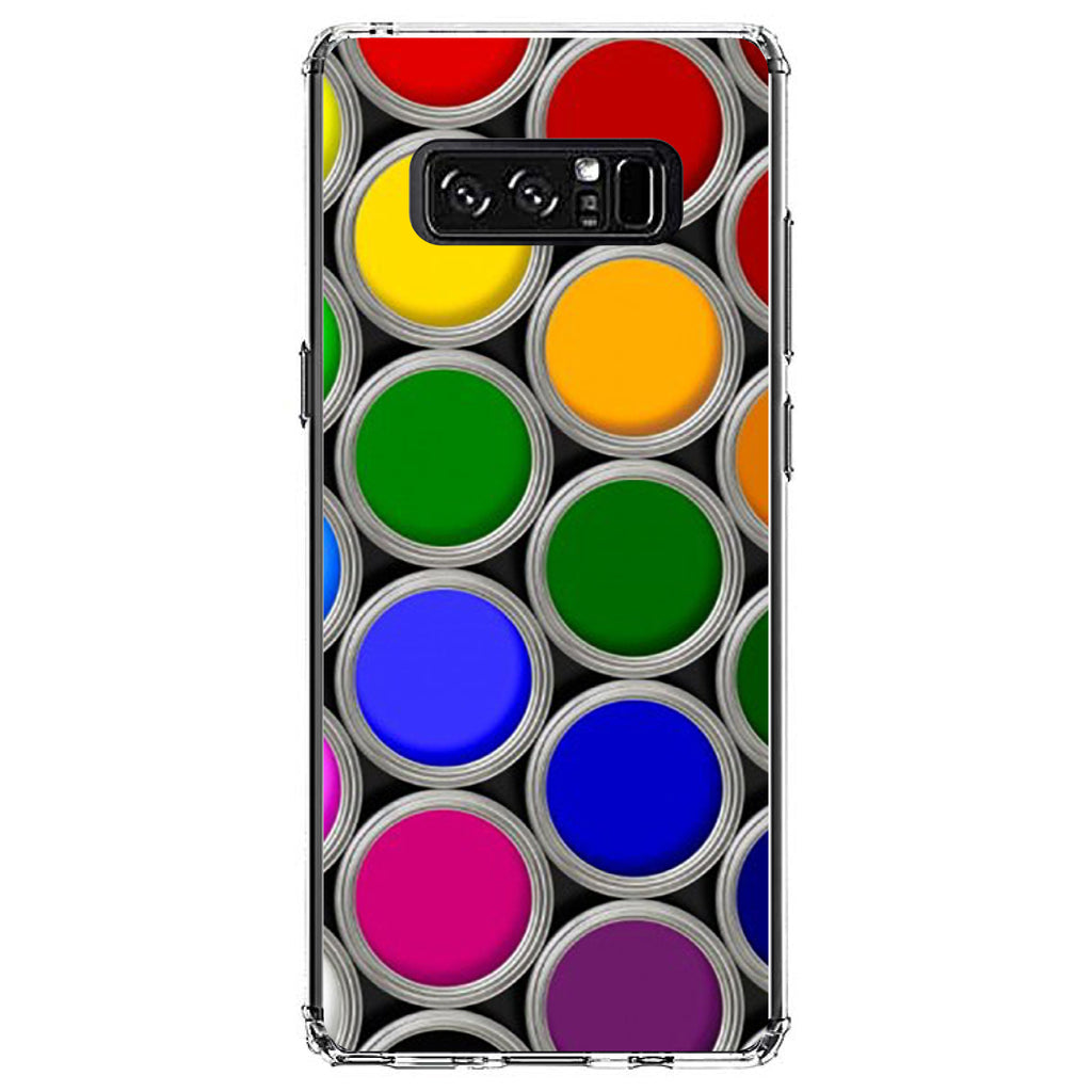 Rainbow Paint Cans Clear Shockproof iPhone Case, view 12