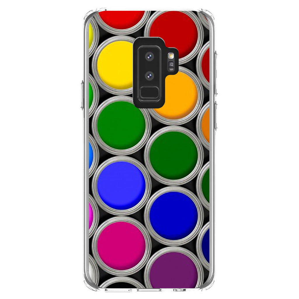 Rainbow Paint Cans Clear Shockproof iPhone Case, view 20