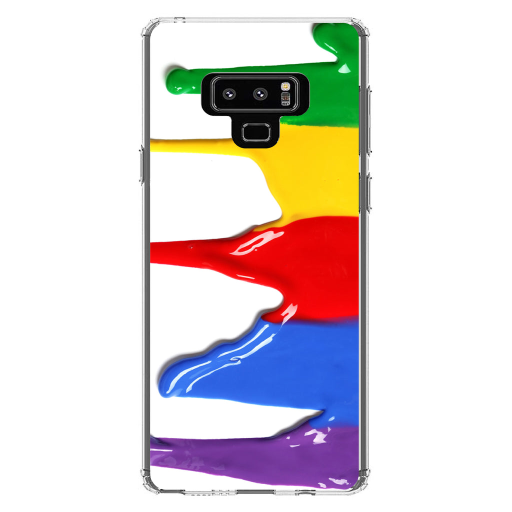 Rainbow Paint Dripping Clear Shockproof iPhone Case, view 11