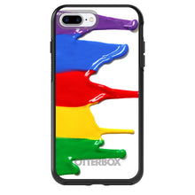 DistinctInk™ OtterBox Symmetry Series Case for Apple iPhone / Samsung Galaxy / Google Pixel - Rainbow Paint Dripping