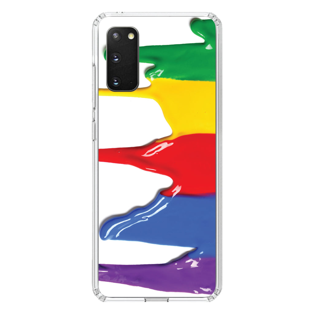 Rainbow Paint Dripping Clear Shockproof iPhone Case, view 13