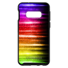DistinctInk™ OtterBox Symmetry Series Case for Apple iPhone / Samsung Galaxy / Google Pixel - Rainbow Light Glowing Lines
