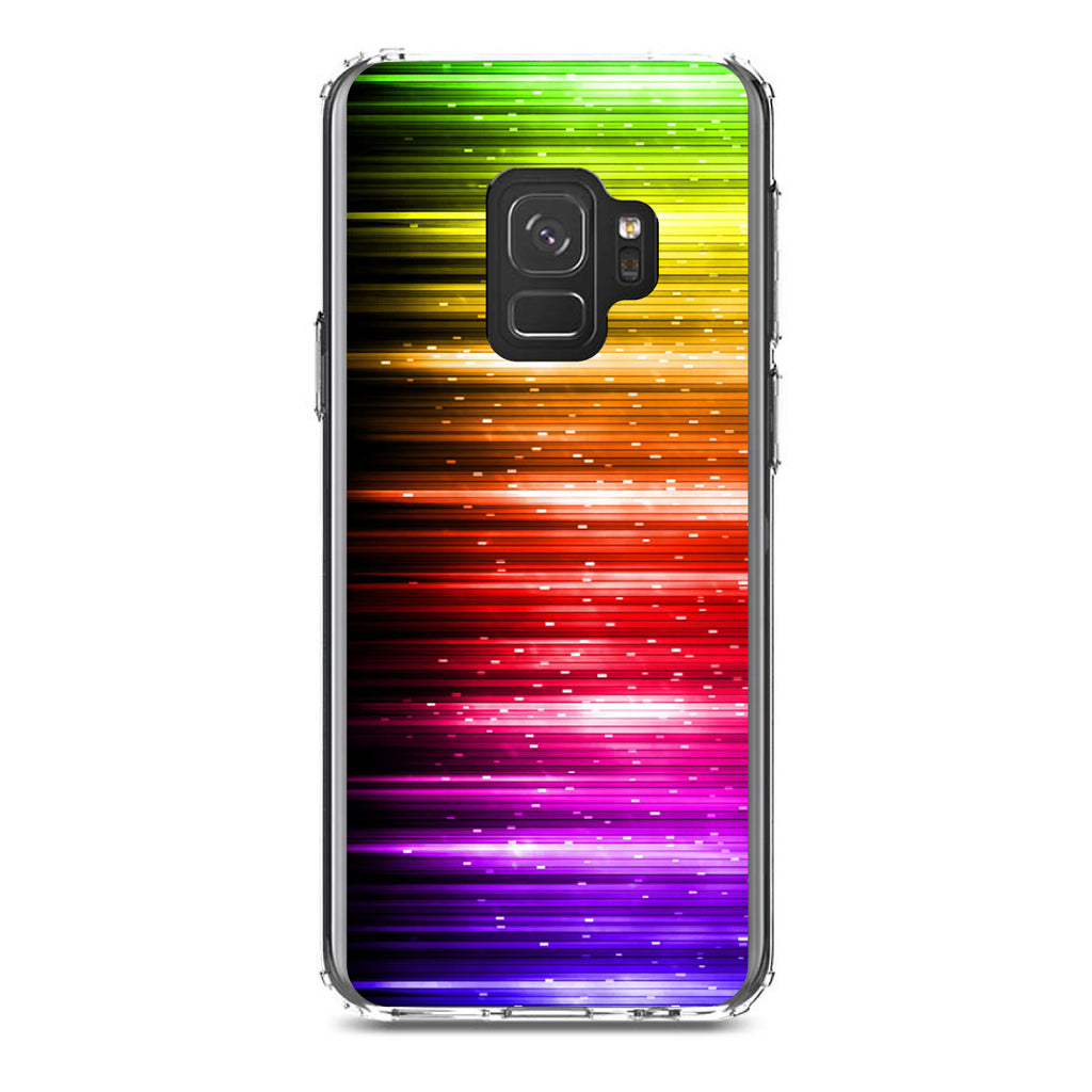 Rainbow Light Glowing Lines Clear Shockproof iPhone Case, view 19