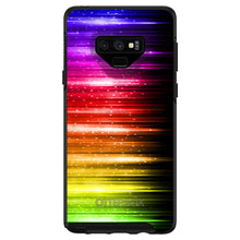 DistinctInk™ OtterBox Symmetry Series Case for Apple iPhone / Samsung Galaxy / Google Pixel - Rainbow Light Glowing Lines