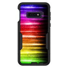 DistinctInk™ OtterBox Commuter Series Case for Apple iPhone or Samsung Galaxy - Rainbow Light Glowing Lines