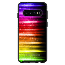 DistinctInk™ OtterBox Symmetry Series Case for Apple iPhone / Samsung Galaxy / Google Pixel - Rainbow Light Glowing Lines