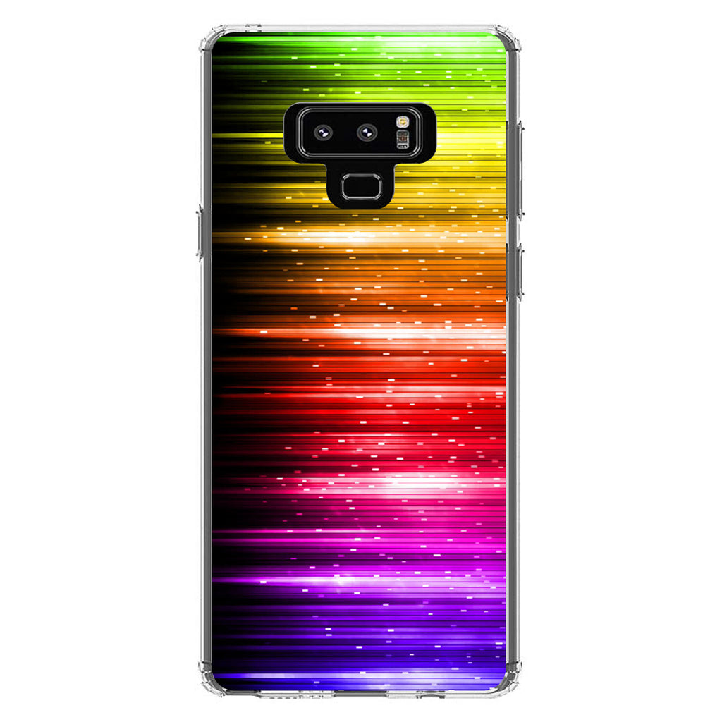 Rainbow Light Glowing Lines Clear Shockproof iPhone Case, view 11