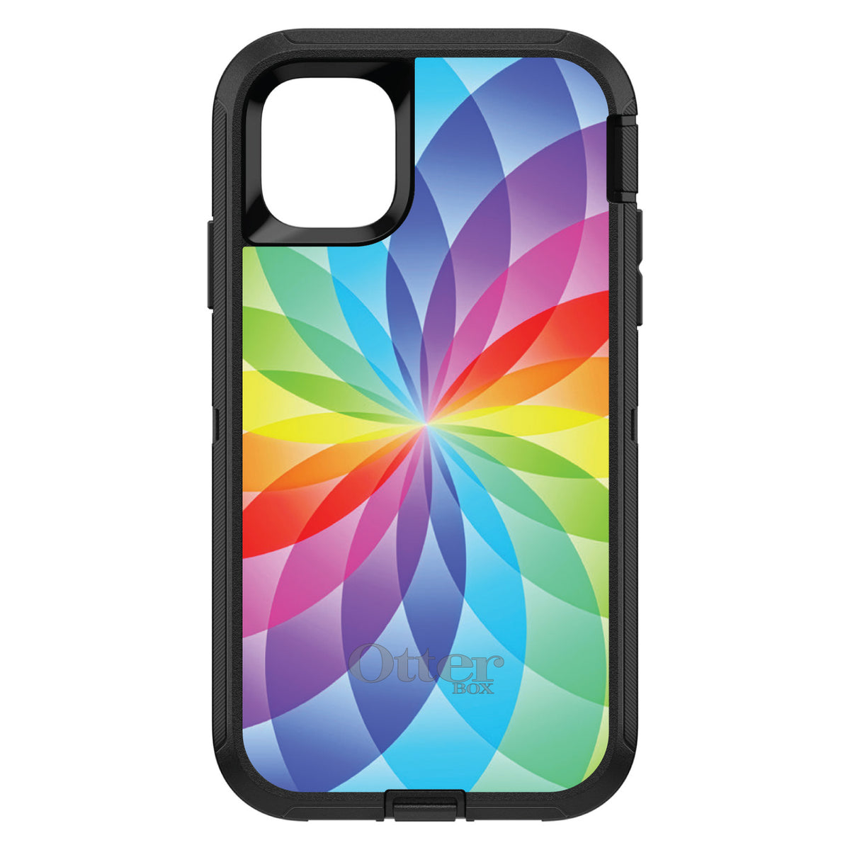 Rainbow Star Geometric OtterBox Defender Case for iPhone & Galaxy, view 2