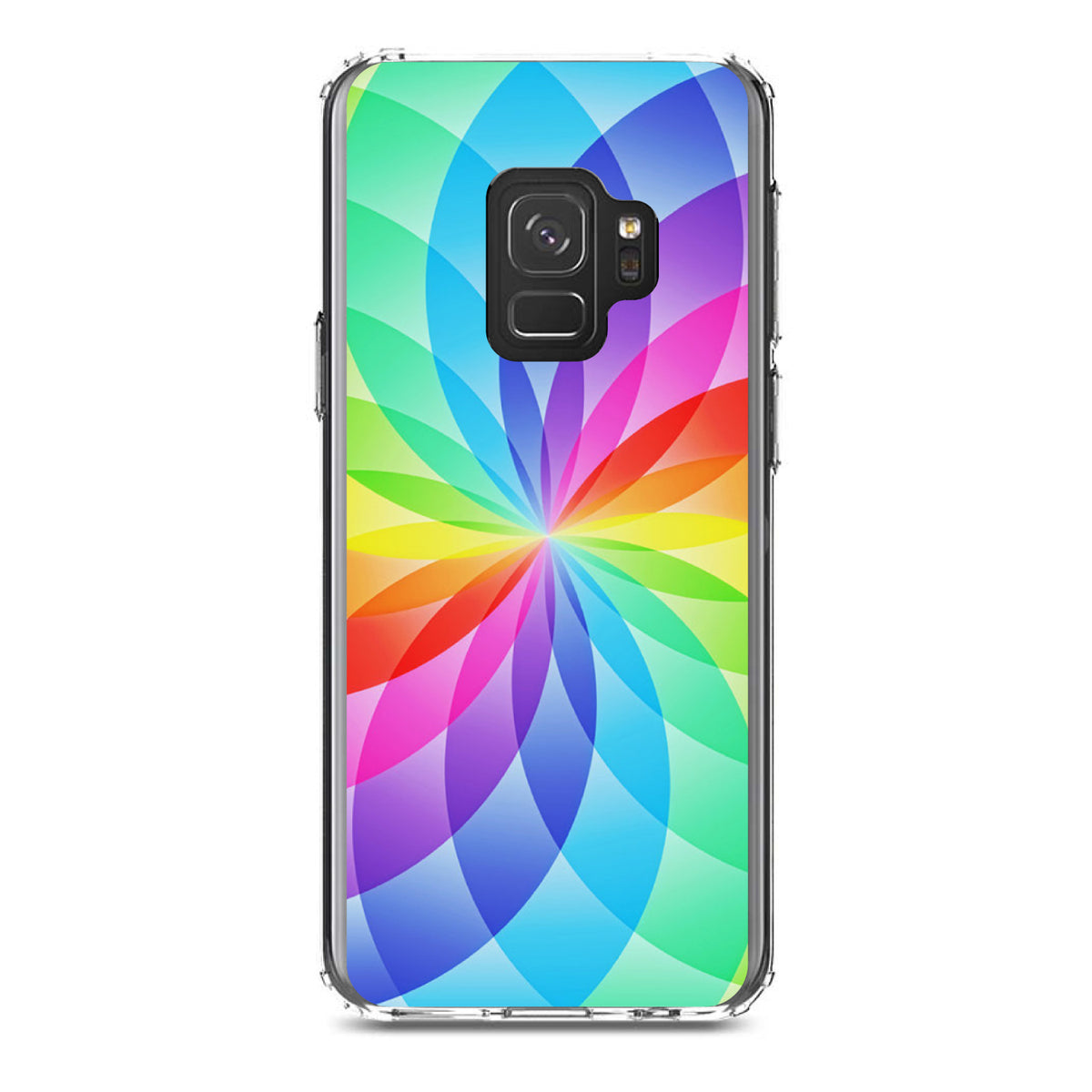 Rainbow Star Geometric Clear Shockproof iPhone Case, view 19