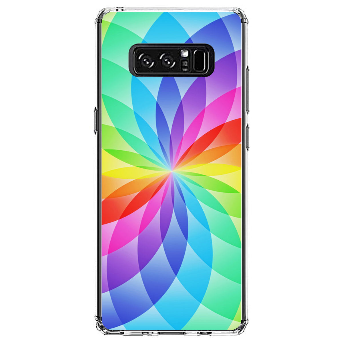 Rainbow Star Geometric Clear Shockproof iPhone Case, view 12
