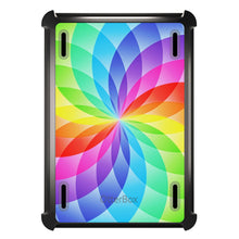 DistinctInk™ OtterBox Defender Series Case for Apple iPad / iPad Pro / iPad Air / iPad Mini - Rainbow Star Geometric
