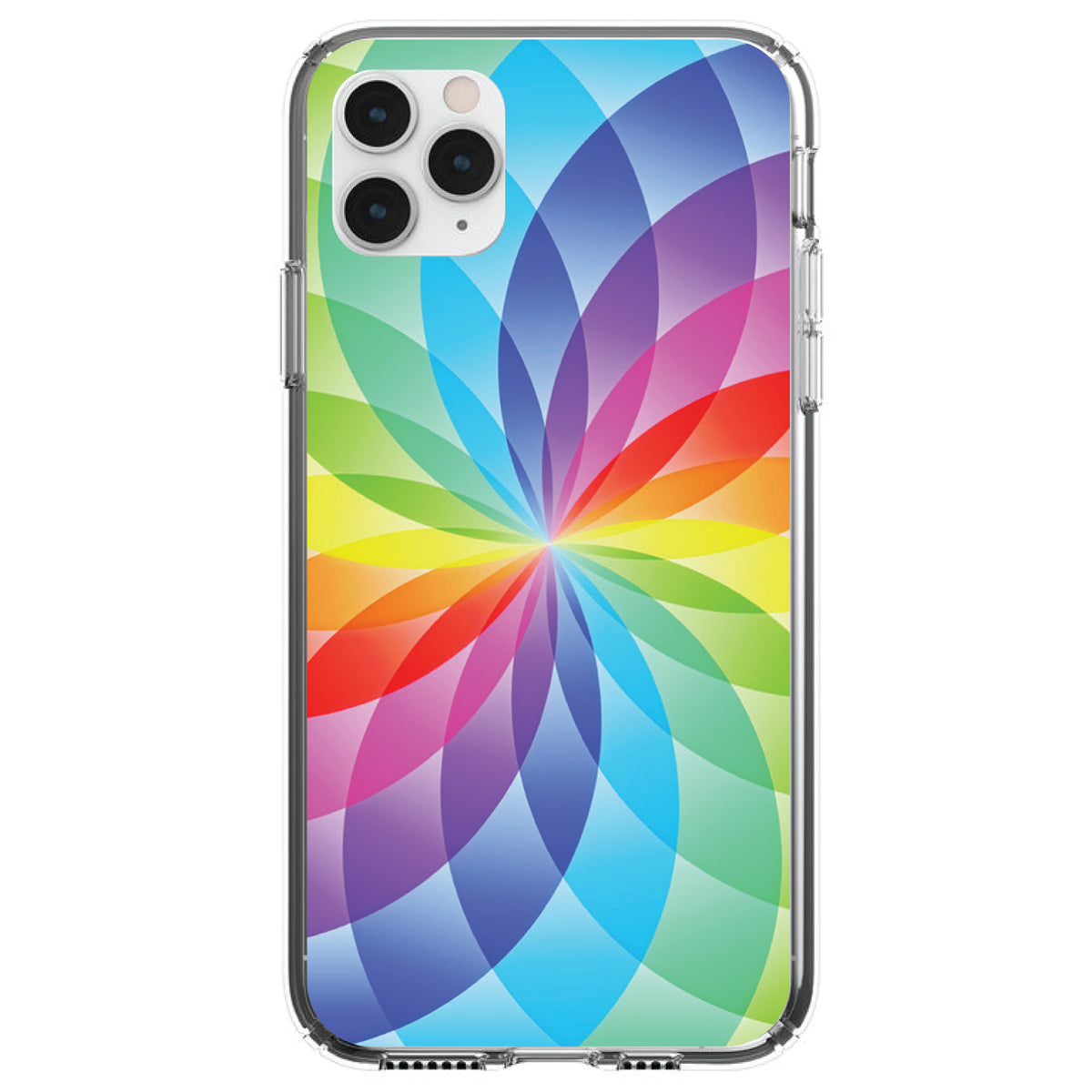 Rainbow Star Geometric Clear Shockproof iPhone Case