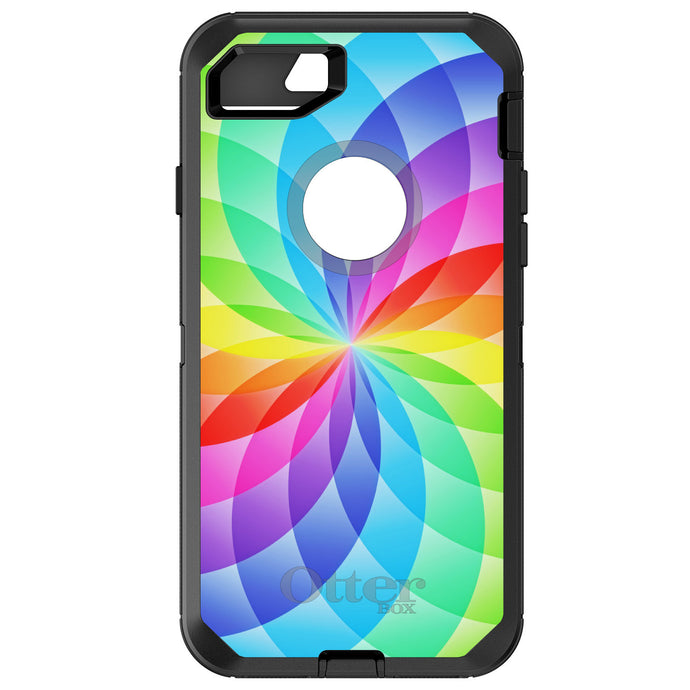 DistinctInk™ OtterBox Defender Series Case for Apple iPhone / Samsung Galaxy / Google Pixel - Rainbow Star Geometric