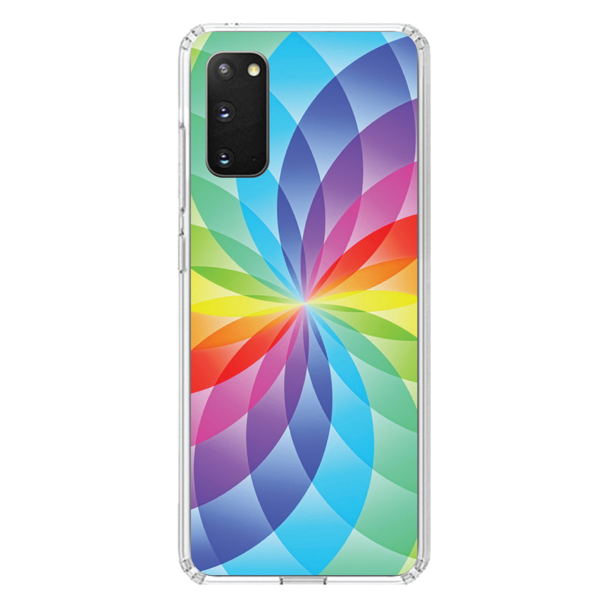 Rainbow Star Geometric Clear Shockproof iPhone Case, view 13