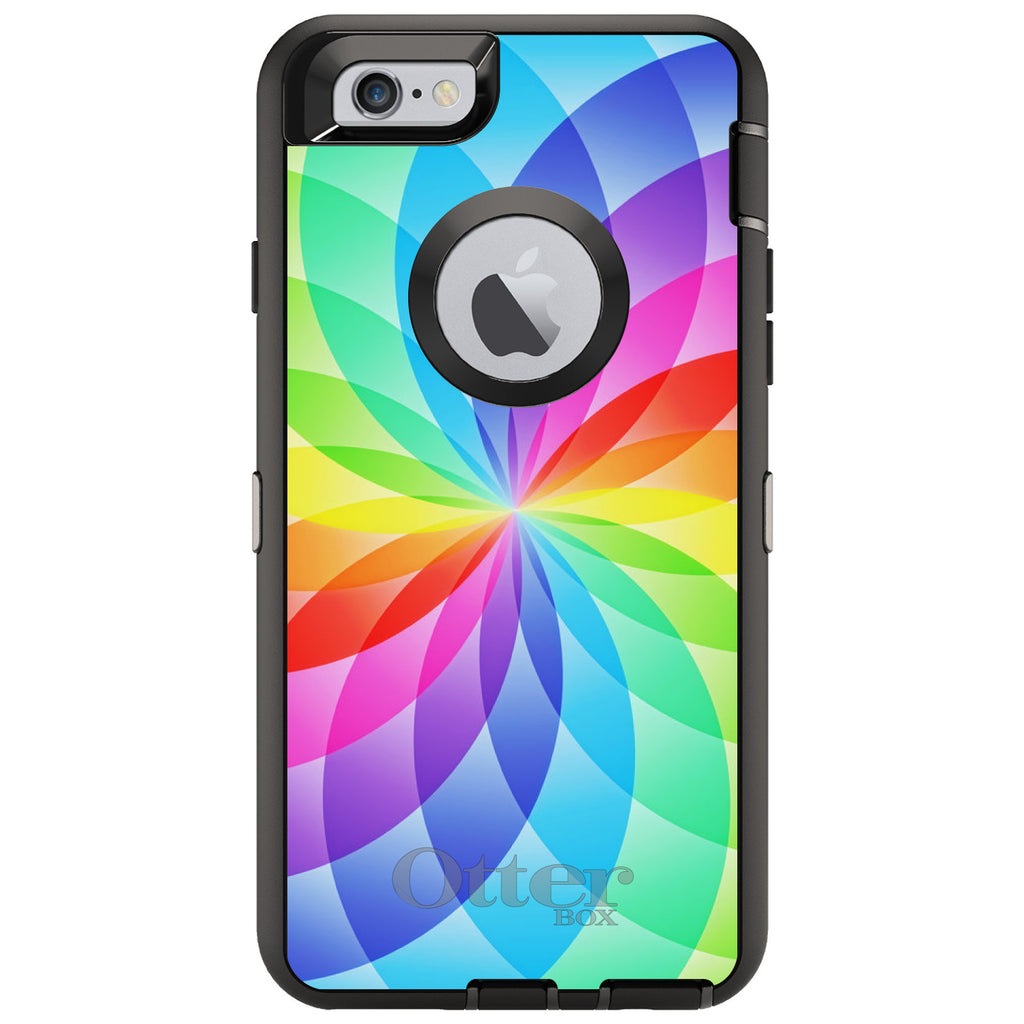 Rainbow Star Geometric OtterBox Defender Case for iPhone & Galaxy, view 4