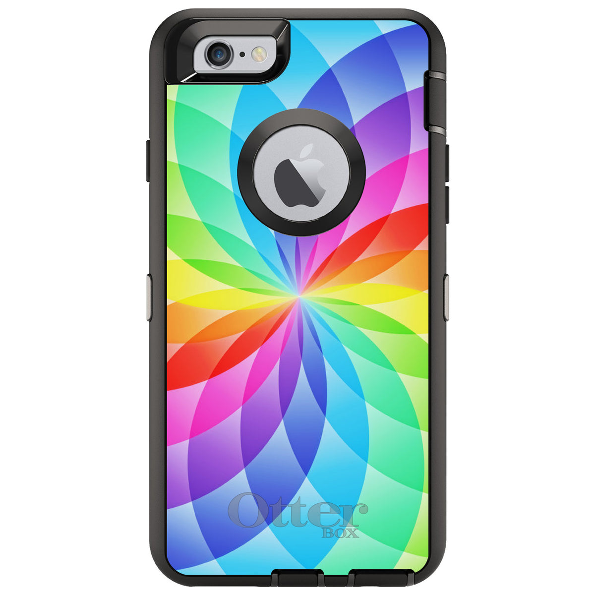 Rainbow Star Geometric OtterBox Defender Case for iPhone & Galaxy, view 4