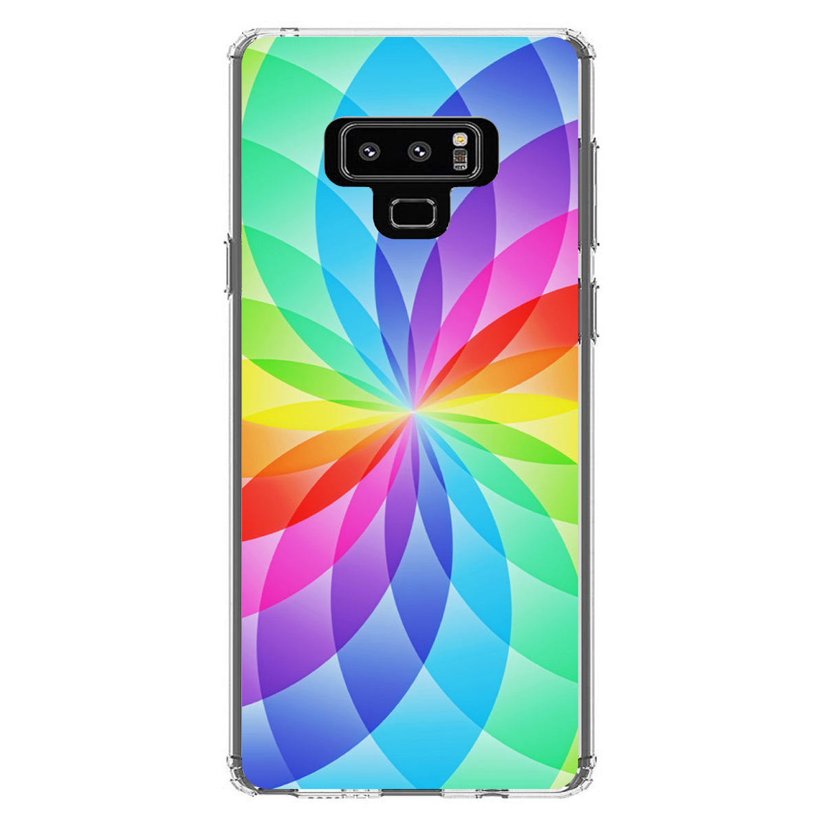 Rainbow Star Geometric Clear Shockproof iPhone Case, view 11